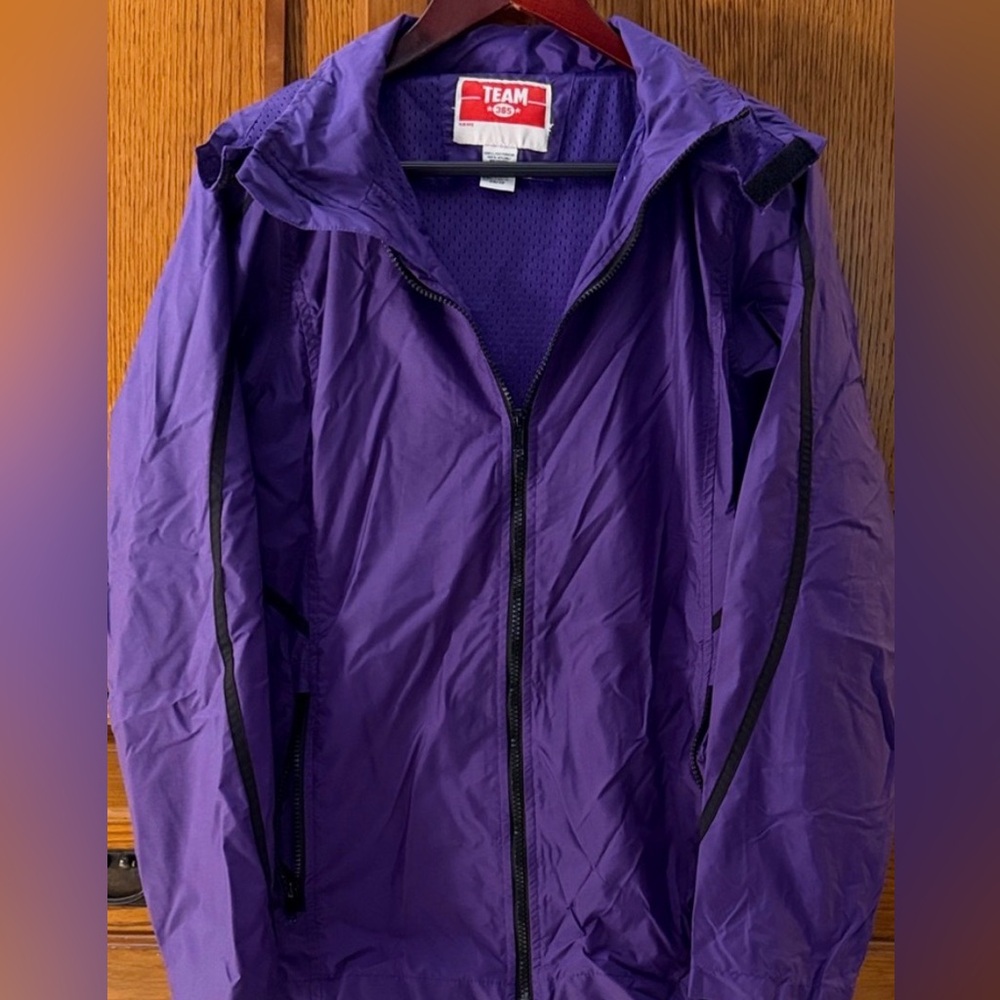 Team 365 TT70 Adult Conquest Jacket Mesh Lining Roll Away Hood Weatherproof